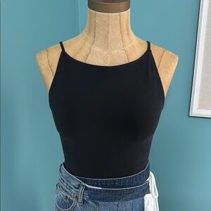 Abercrombie & Fitch Black Fitted Bodysuit